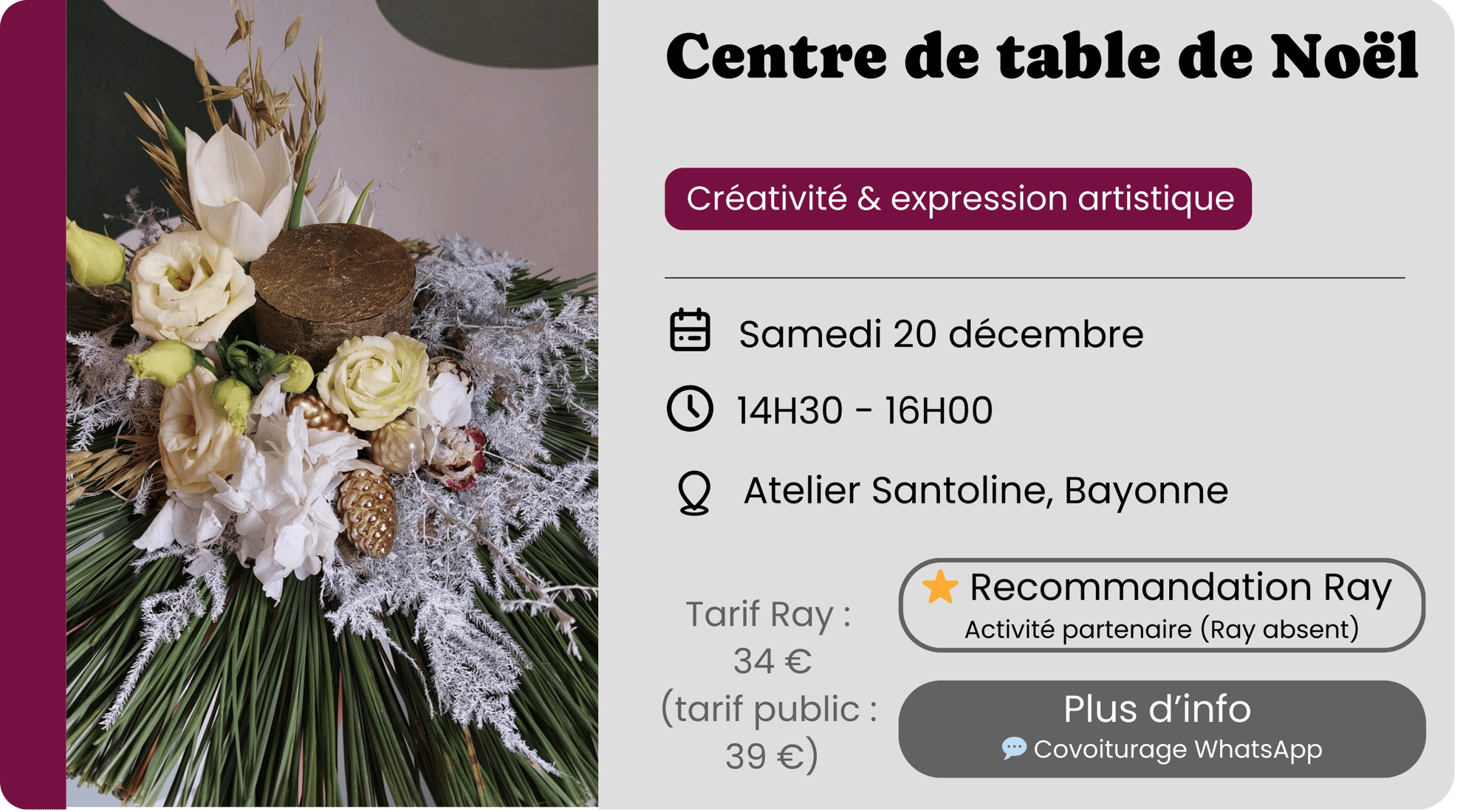 ACTIVITES DE DECEMBRE