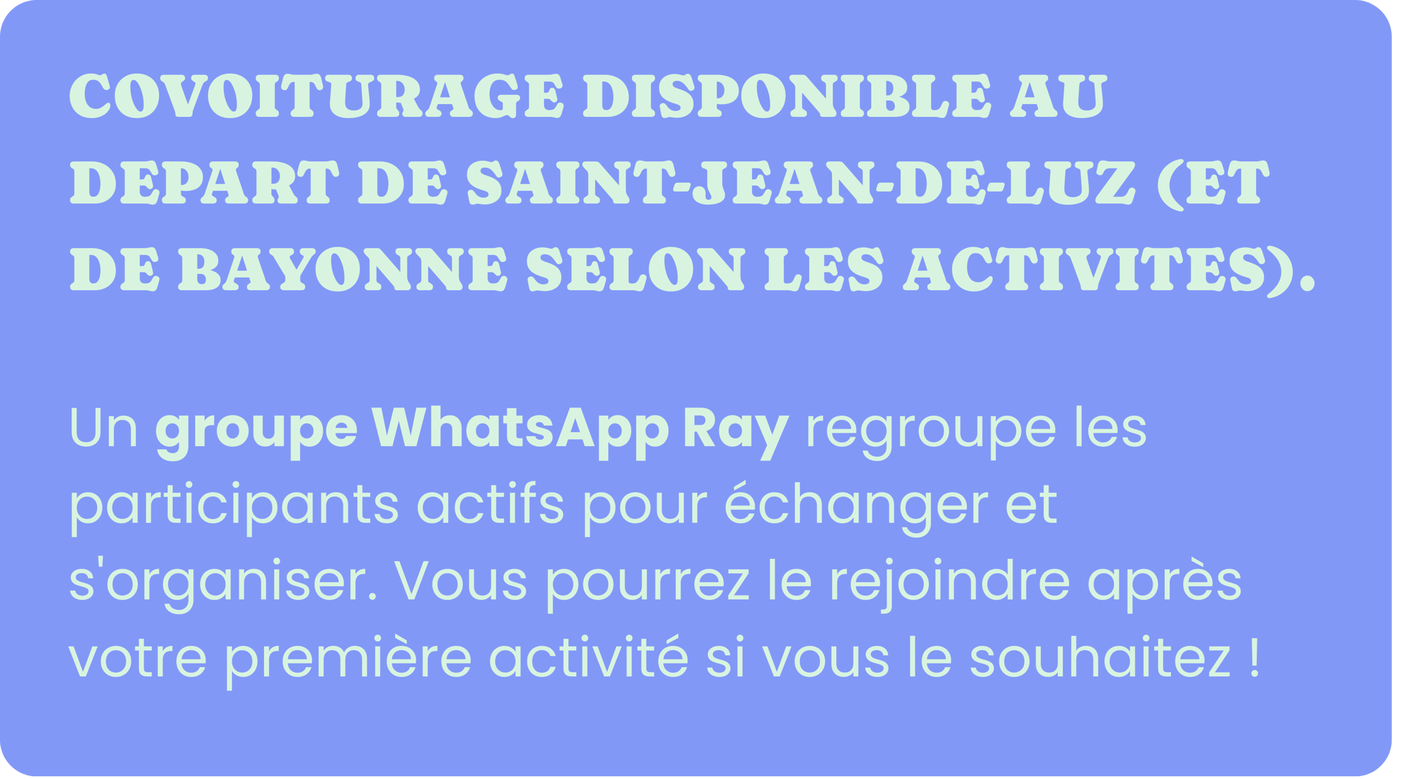 ACTIVITES DE SEPTEMBRE-1